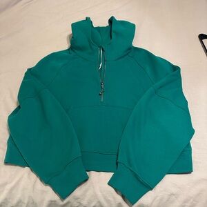 Lululemon Athletica Green Cropped Sweatshirt